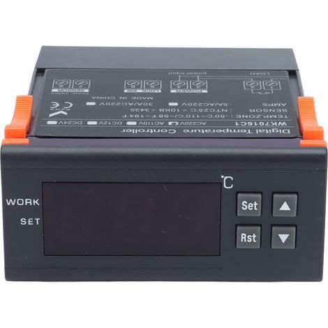 Thermostat Électronique Numérique avec Affichage LCD et Sonde, Contrôle de Température AC220V 5A (1/5)