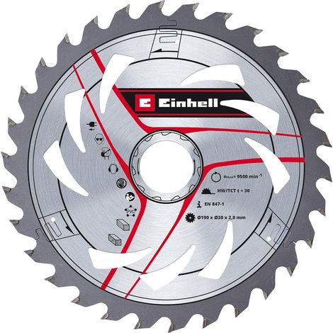 Lame scie circulaire carbure Ø 190 x 30 x 2 mm, 30 dents (1/5)