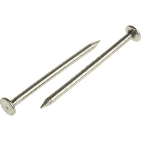 Clous à tête ronde à tête ronde RS PRO, diam. 40mm (Plat rond), en Acier ( Prix pour Sachet de 1 )