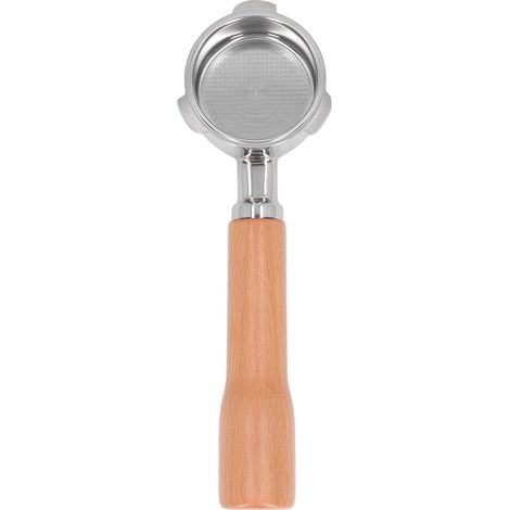 Siebträger 51 mm, 3 Ohren, Edelstahl, für Donlim 6001 5403 KF5400 C1 Kaffeemaschine, bodenlose Ausführung (1/5)