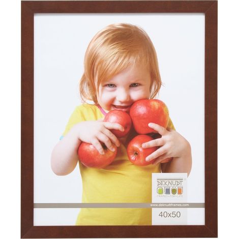 Cadre Photo Bois Brun Foncé Large 24 x 18,9 x 1,4 cm (1/2)