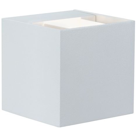 Applique murale LED en saillie Cybo - Blanc - 2 x 3W - 2700K - IP65 - 80 x 80mm - Non dimmable (1/5)