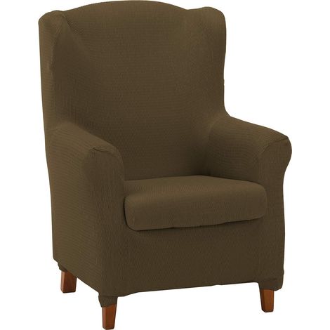 Housse élastique pour Fauteuil à Oreilles Duplex - Cuir (1/5)