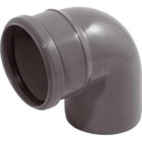 Coude De Canalisation - Polypropylène - 50° Et 90° - Gris - Résistant À La Corrosion - Unité