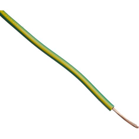 Fil électrique RS PRO 2491X, 24 0,75 mm² 18 AWG Non blindé, 500 V, PVC Vert/Jaune, 100m ( Prix pour Bobine de 100 Mètres )