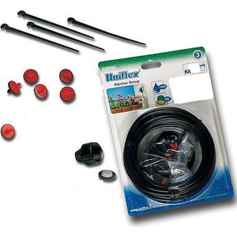 KIT irrigazione 6 VASI - microirrigazione impianto irrigare innaffiare - UNIFLEX
