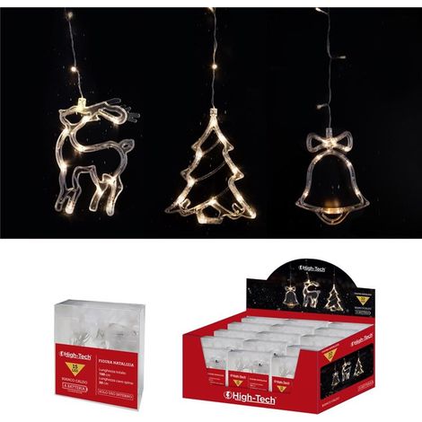 HIGH TECH FIGURA NATALIZIA 15 LED A BATTERIA COLORE LUCE CALDA