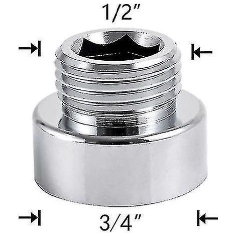 Raccord de robinet d'eau 1/2 vers filetage M16 M18 M20 M22 M24 M28, adaptateur de réparation pour robinet à jet d'eau de cuisine/salle de bain (1/5)