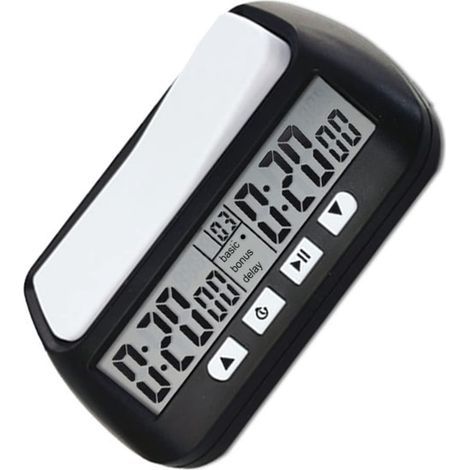 Horloge d'échecs Minuterie d'échecs numérique avec fonction d'alarme sonore YS 902 Noir Version anglaise. (1/5)