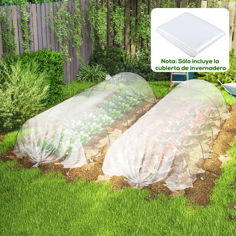 Cubierta de repuesto para invernadero de Polipropileno 6x10 m para Huerto Plantas Agricultura Jardín Transparente (1/5)
