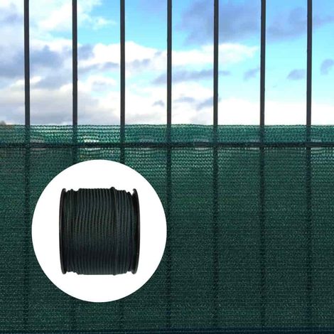 Sichtschutznetz, Windschutznetz, 1x50m, inkl. Befestigung, grüne Kordel
