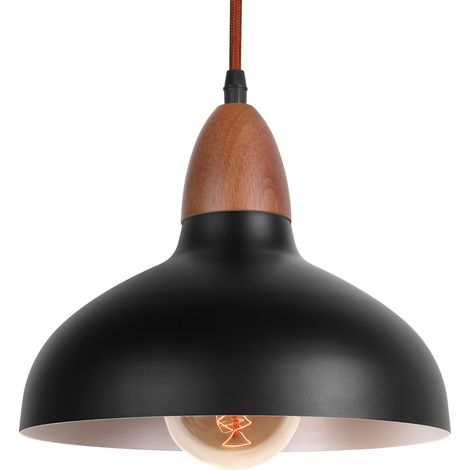 Moderne Lustre Suspension Industrielle Lampe de Plafond Style Minimaliste Nordique Luminaire Créatif E27 pour Cuisine Salon Chambre Noir (1/5)
