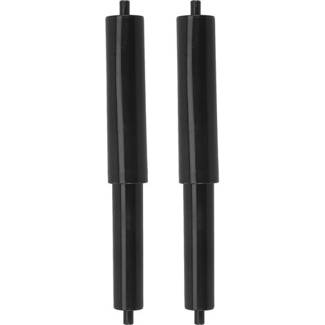 2 axes porte-papier, plastique/fer, noir, à ressort, pour WC (1/5)
