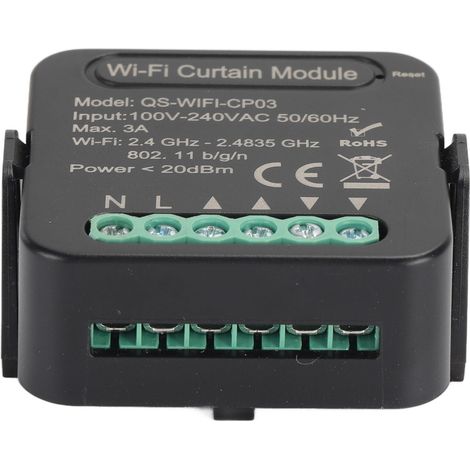Module WiFi pour Volet Roulant, Contrôle à Distance via Application, Interrupteur Connecté 100‑240VAC (1/5)