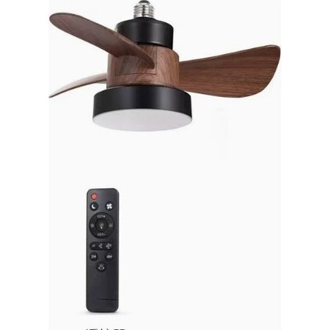 E27 15W LED-Deckenventilator, geräuscharm, mit Fernbedienung, 3 Geschwindigkeitsstufen, einstellbare Farbtemperatur 3000–6000 K, 36 cm Durchmesser (1/5)