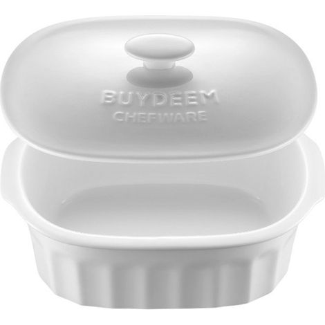 Vaporera de cerámica BUYDEEM de 2 l, modelo CT1005, color blanco (1/2)