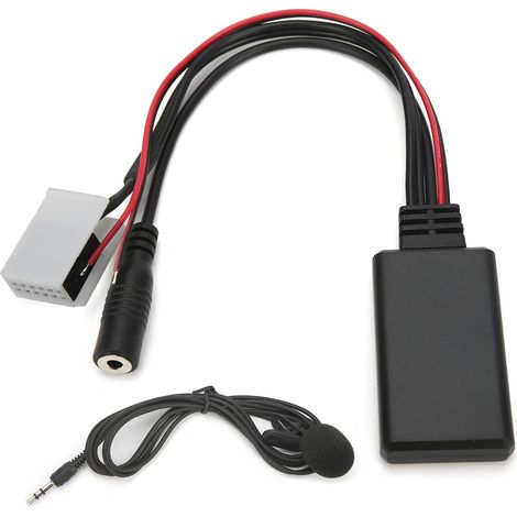 Adaptateur pour voiture, 12 broches RD4 autoradio musique AUX appel téléphonique mains libres adaptateur micro adapté pour (1/5)