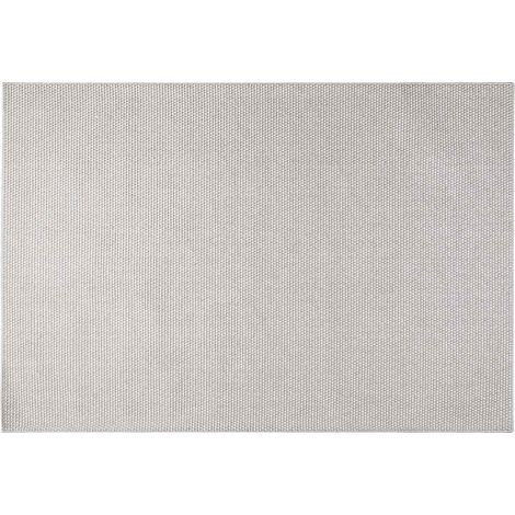 Tapis de surface LUGO Crème et gris 120 x 170 cm Polyester