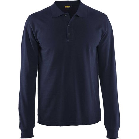 Polo de trabajo de manga larga 3388 - Azul marino M