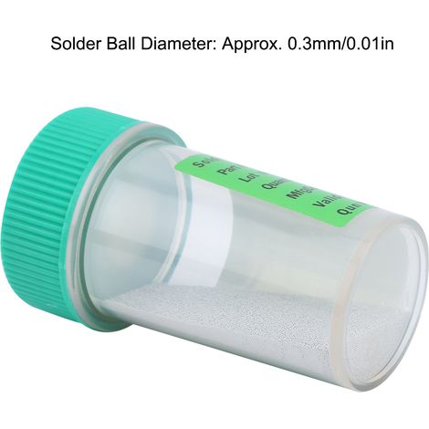 Billes de soudure sans plomb, 25 W, 0,3 mm, en flacon. (1/5)