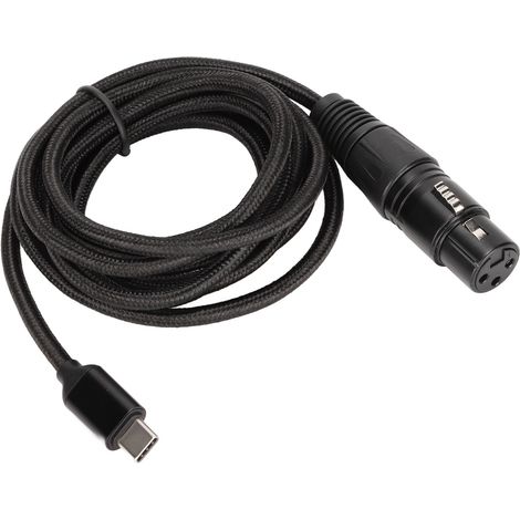 USB-C-auf-XLR-Buchse-Kabel, rauscharm, Hi-Fi, Plug & Play, für USB-C-Mikrofone unter Windows, 3 Meter / 9,8 Fuß (1/5)