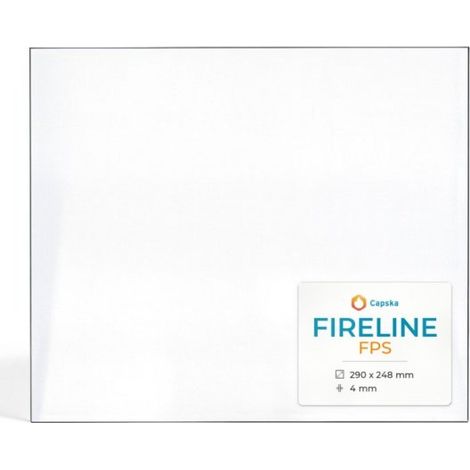 Vitre Fireline FPS - Verre Rectangle pour poêle à bois - 290 x 248 mm (L1 x H1) - 4 mm (1/5)