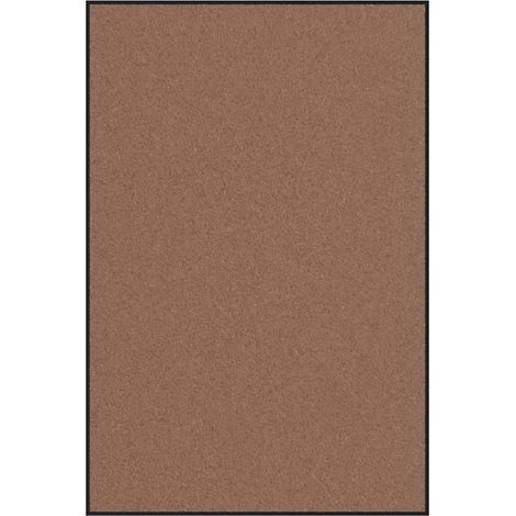 Felpudo rectangular moderno de 120 x 180 cm diseño ecológico antideslizante poliamida marrón 020057980 (1/5)