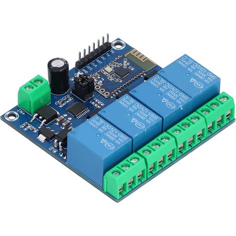 Module de relais 4 canaux télécommande Bluetooth pour smartphone avec voyant LED 12V CC (1/5)