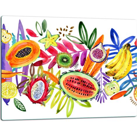 Tablero de corte de placa de vidrio 52x40 fruta (1/5)
