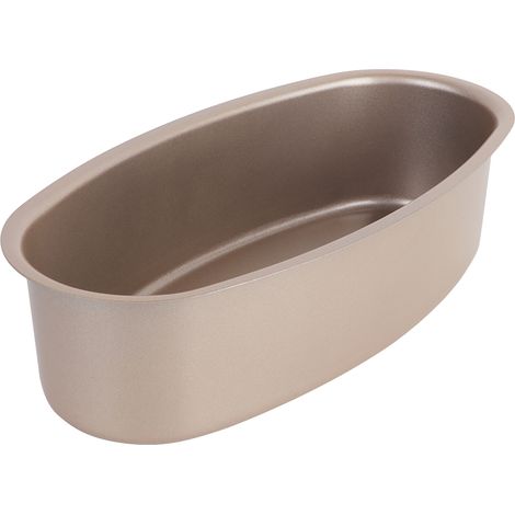 Goldene, ovale DIY-Kuchenform, antihaftbeschichtet, ideal zum Backen von Käsekuchen (1/5)