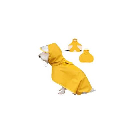 Imperméable poncho pour animal de compagnie, cape abdominale transparente, taille M –