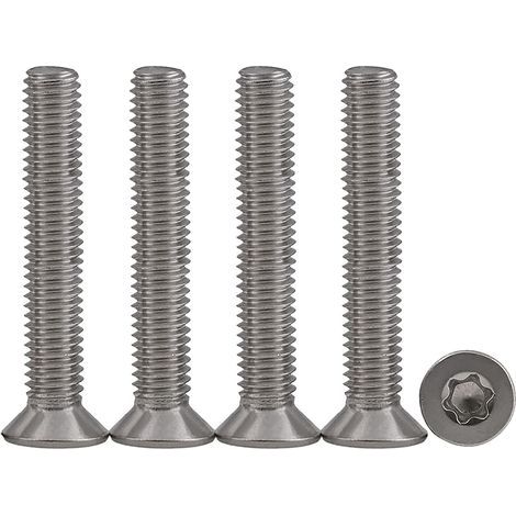 25 pièces M4 x 45 Vis à tête fraisée Vis Torx en acier inoxydable 304 Vis à Métaux Entraînement Standard Vis entièrement filetées Pour l'équipement de machine et les meubles à la maison (1/5)