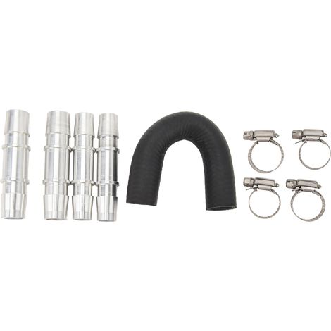 Kit by-pass noyau de chauffage 5/8in 3/4in raccord tuyau aluminium universel adaptable aux durites courantes de chauffage (1/5)