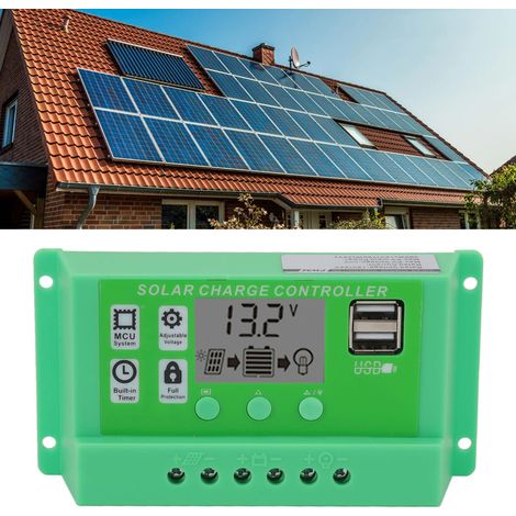 Pure Green 12V/24V LCD PWM 30A Solarregler (1/5)