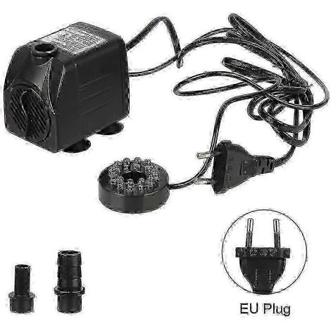 Pompe de fontaine submersible ultra-silencieuse avec 12 lumières LED et cordon d'alimentation, version 0922 (1/4)