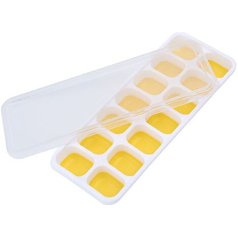Moule en silicone pour congeler les aliments pour bébé avec couvercle, bac à glaçons (4 unités), récipient pour conserver les aliments congelés pour bébé - AquaForge