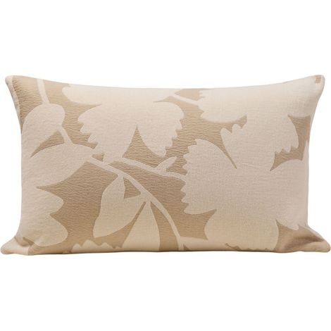 Housse de coussin en Jacquard chenille au motif floral FLAURIA
