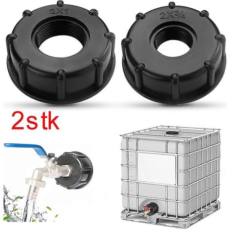 adaptateurs pour conteneur IBC, accessoires : vanne de sortie, clapet anti-retour, vanne à bille, 1 Zoll SZRH AJ (1/3)