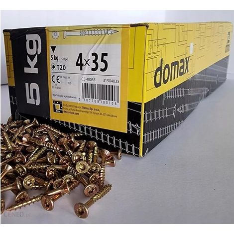 BOITE 5kg - 2505 VIS À TÊTE FRAISÉE 4 x 35, EMPREINTE TORX (1/2)