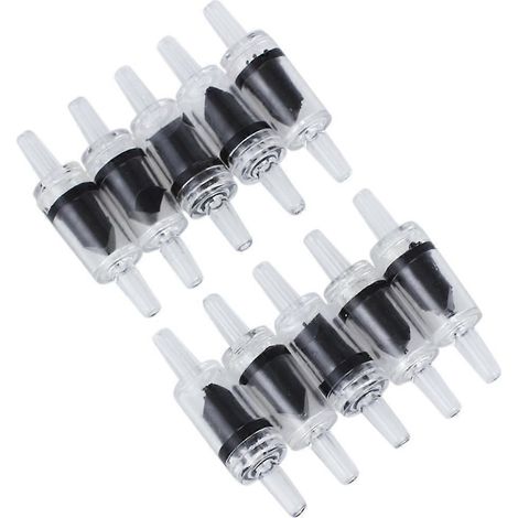 10 clapets anti-retour unidirectionnels pour pompe à air CO2 pour aquarium (1/4)