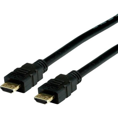 Câble de raccordement Value HDMI Fiche mâle HDMI-A, Fiche mâle HDMI-A 1.50 m noir 11.99.5691 4K UHD, blindage double Câble HDMI Y196592 (1/3)