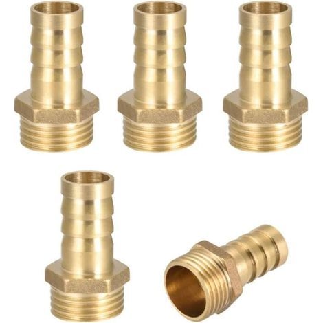 Raccord Laiton Fileté Externe 4 Pouces x 14 mm pour Arrosage Pompe à Eau Piscine (1/4)