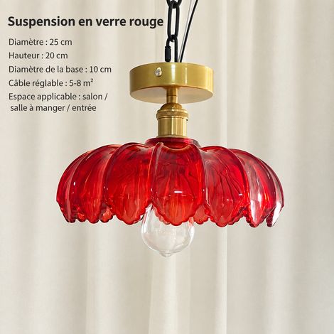Plafonnier Rétro Vintage LED Lumière Chaude 3 kg modèle plafonnier tout en cuivre rouge – Livraison gratuite