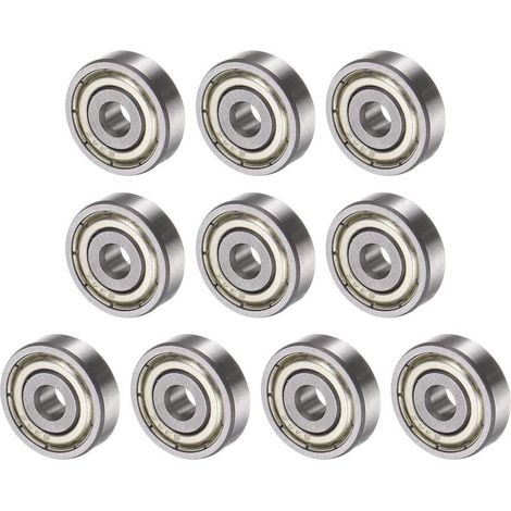 10PCS 624ZZ 4x13x5mm Billes Roulements x Carbone Acier pour Machines et Outils,Roulement à Bille à Gorge Profonde [Double Scellé] (1/5)