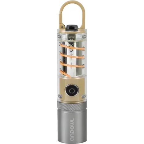 Andowl - Torcia Elettrica Ricaricabile Led In Alluminio Con Clip 808pro Telescopica 4 Modalità Luce - (1/5)