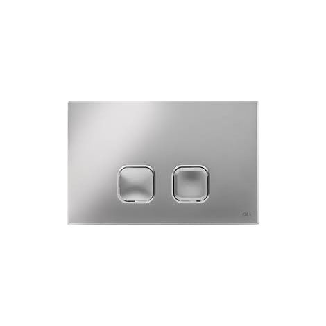 PLACCA DI COMANDO PLAIN DOPPIO TASTO  CROMATA     OLIVER INTERNATIONAL