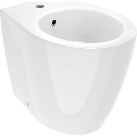 Glänzend weißes Bidet mit Bodeneinbautiefe 52 cm Ercos Kite BCKTELBIDE  Glänzend weiß