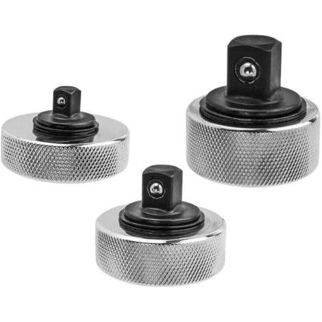3 Pièces Mini clé à cliquet réversible en acier, Douille à Cliquet Doigt, Poignée à Cliquet Réversible 1/4 3/8 1/2 Pouces Drive, Corps de Vanne Compact (1/5)