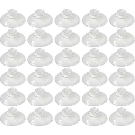 Lot de 100 ventouses professionnelles pour verre et plastique.-3X3X1CM-White (1/3)