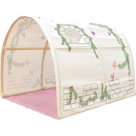 Tunnel De Lit Enfant "Pino Birdy" 95cm Beige (1/2)